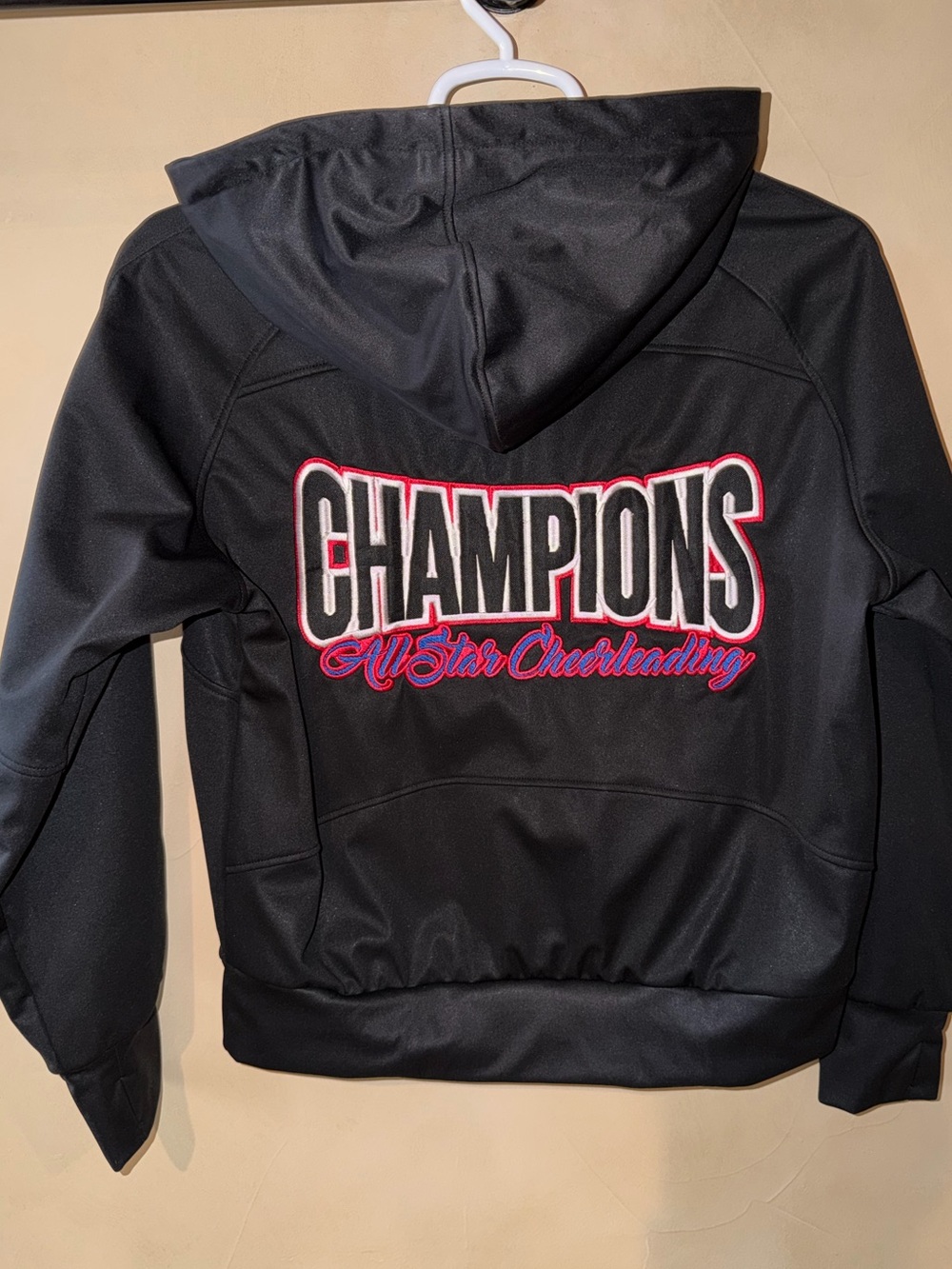 Nfinity Black Cheerleading Hooded Half Zip Jacket Womens Extra Large